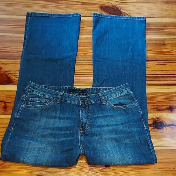 Calvin Klein Jeans Flare Leg Denim Jeans Size 12 - Picture 1 of 12